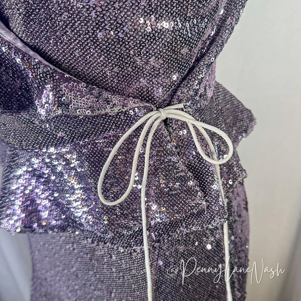 Rebecca Minkoff Sequined  Ruffled Tank & Skirt Set - Picture 9 of 15